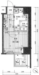 プレール・ドゥーク東京EASTV【3階】の間取り