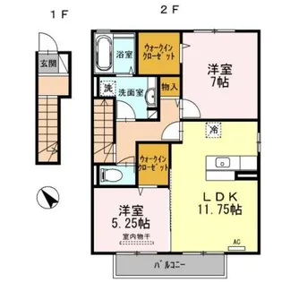 ボナール【2階】の間取り