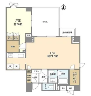 ガーデンハイツ代官山【1階】の間取り