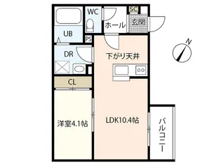 REGALEST 西広島駅【3階】の間取り