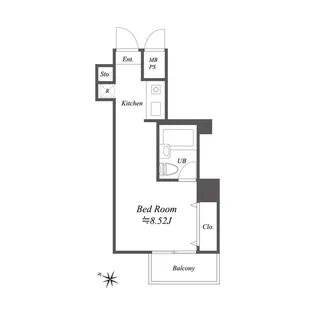 メゾン・ド・ヴィレ麻布台【14階】の間取り