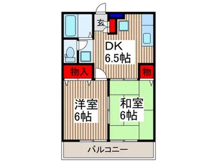 グリーンパーク東狭山ケ丘B【1階】の間取り