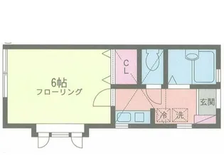 ピュアスプリング弘明寺【1階】の間取り