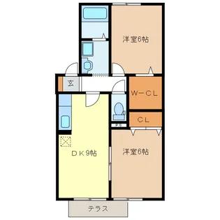 Plaire【2階】の間取り