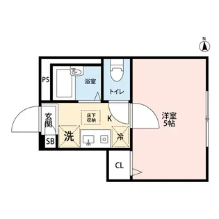 バーミープレイス東伏見【1階】の間取り
