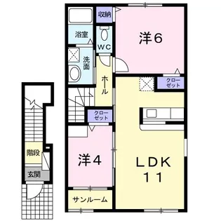 カプリコルノ柚【2階】の間取り
