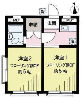 三景宮坂【3階】の間取り