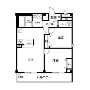 アンプルールフェール ボルドゥルーII【2階】の間取り