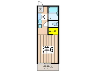 プレジュールメゾン 1 八景【1階】の間取り