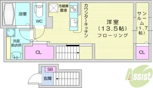 ドミール【2階】の間取り