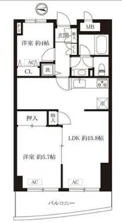 鶴見ワンダーランド【8階】の間取り
