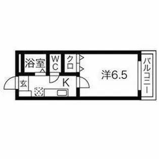 パレス弘城【2階】の間取り