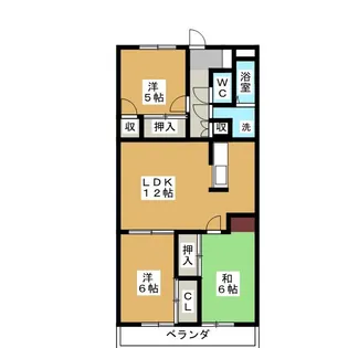 クリスタルパレス東山【4階】の間取り