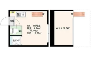 ボア・ソルト高田馬場【1階】の間取り