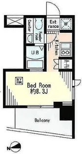 レジディア市谷薬王寺【6階】の間取り