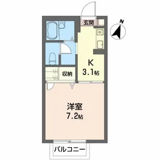 ジュネス古高山II【2階】の間取り