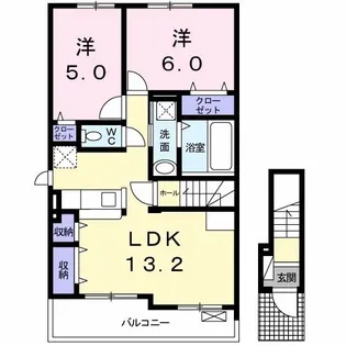 ハレ オオノ I【2階】の間取り