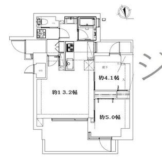 ミリアレジデンス上野松が谷【4階】の間取り