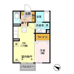 D-ROOM アマランス【1階】の間取り
