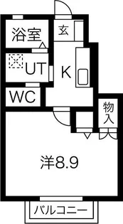 クラヴィア【1階】の間取り