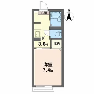 シエル21【1階】の間取り