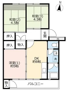 UR羽村【2階】の間取り