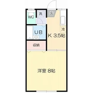 サンライズさがわ【1階】の間取り