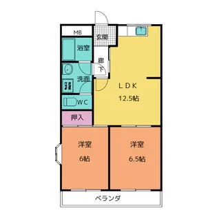 リバーサイドヒルズ【3階】の間取り