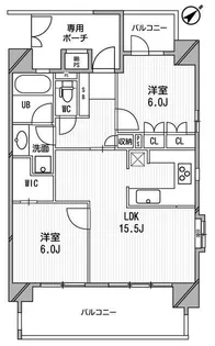 ライオンズシティ白金高輪【11階】の間取り