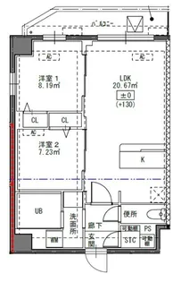 Alivis東瑞江【6階】の間取り