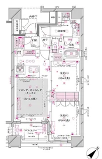 オーパスレジデンス銀座イースト【6階】の間取り