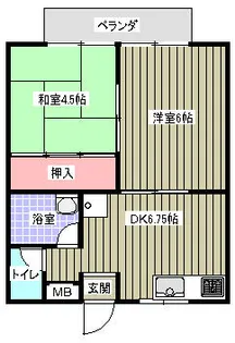 コーポトラスト【1階】の間取り
