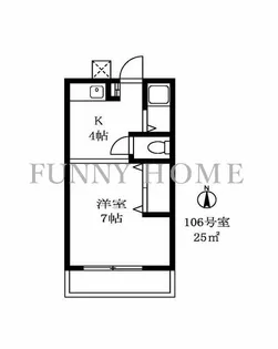 トミタハイツ【1階】の間取り