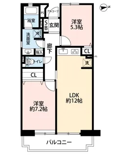 パルシティ徳丸【3階】の間取り