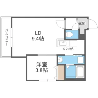 Le Ciel学園前【2階】の間取り
