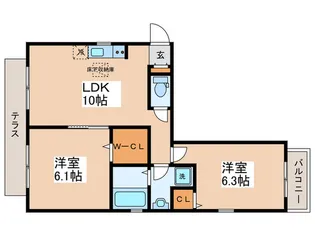 ラ・ルーチェ南荻窪【1階】の間取り