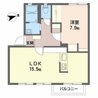 マイハイム日永西 A棟【2階】の間取り
