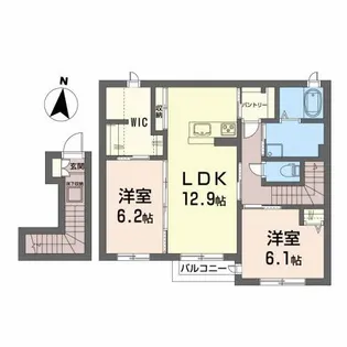 サンフォーリア八幡【2階】の間取り