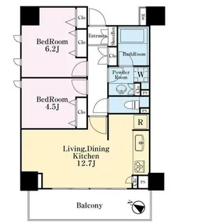 王子神谷パークハウス【11階】の間取り