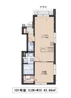 新築 東高円寺駅徒歩5分 4/26より内覧開始(YealCourt)【1階】の間取り