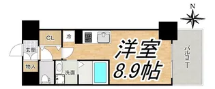 LOWLANDS西天満【7階】の間取り