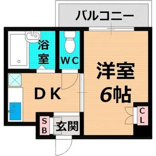 ドミールあさひ【5階】の間取り