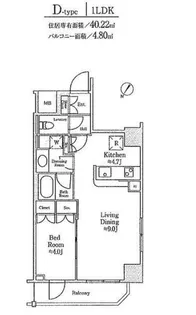 エスタシオン赤坂【3階】の間取り