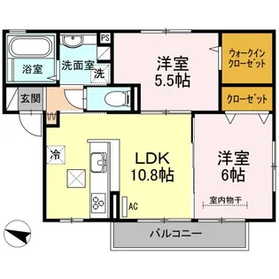 メゾンMIRAI【1階】の間取り