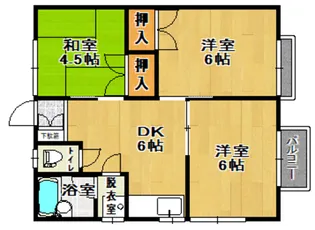 松坂コーポ A【2階】の間取り