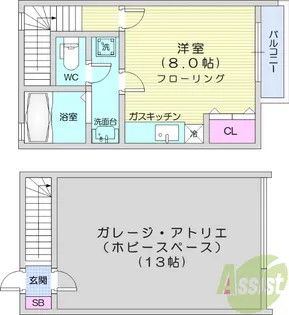 夢工房NAKANO【1階】の間取り