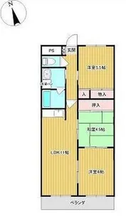 白本マンション【1階】の間取り