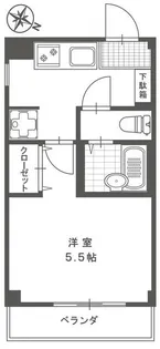 サニーコーポ(東十条)【2階】の間取り