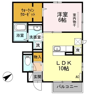 エスポワールII【1階】の間取り