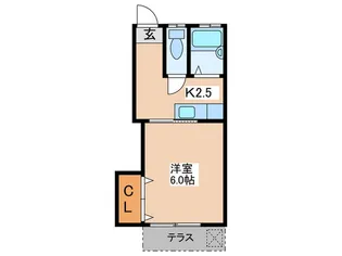 豊園コ-ポ【1階】の間取り